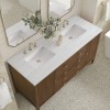 Myrrin 60" Double (Vanity Only Pricing) in Mid-Century Walnut